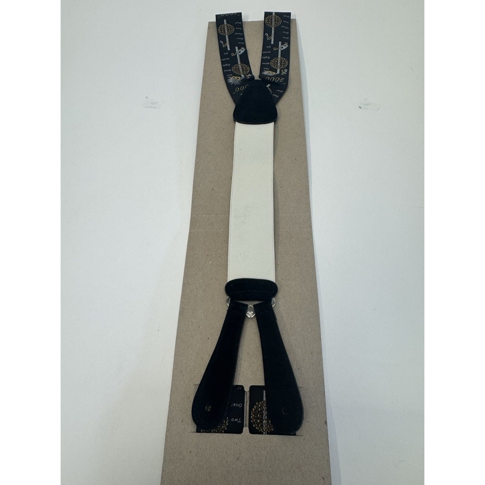 NIB Trafalgar Braces Suspenders Y2K 2000 Countdown Ball Drop Masquerade READ - Picture 6 of 10